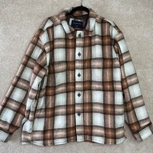 NWT Abercrombie & Fitch Plaid Shirt Jacket‎ Shacket Men's Size XL $110 MSRP A&F